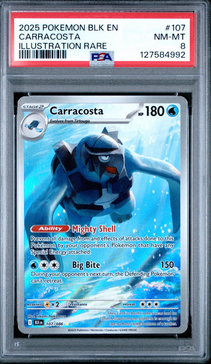 2025 Black Bolt Carracosta PSA 8