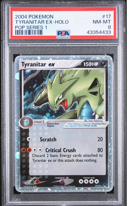 2004 Pop Series 1 Tyranitar EX PSA 8