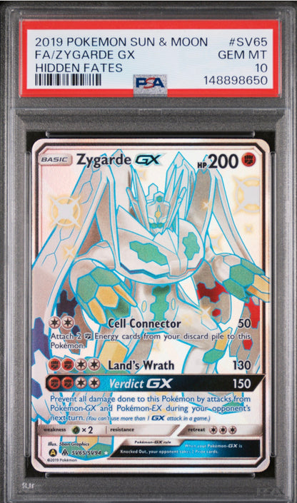2019 Hidden Fates Zygarde GX PSA 10