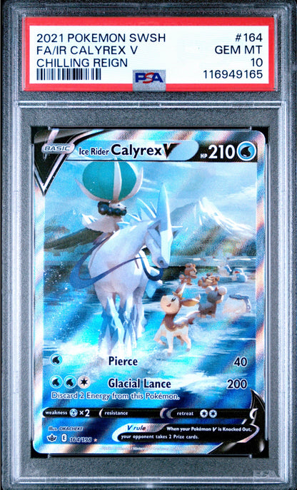 2021 Chilling Reign Calyrex V PSA 10