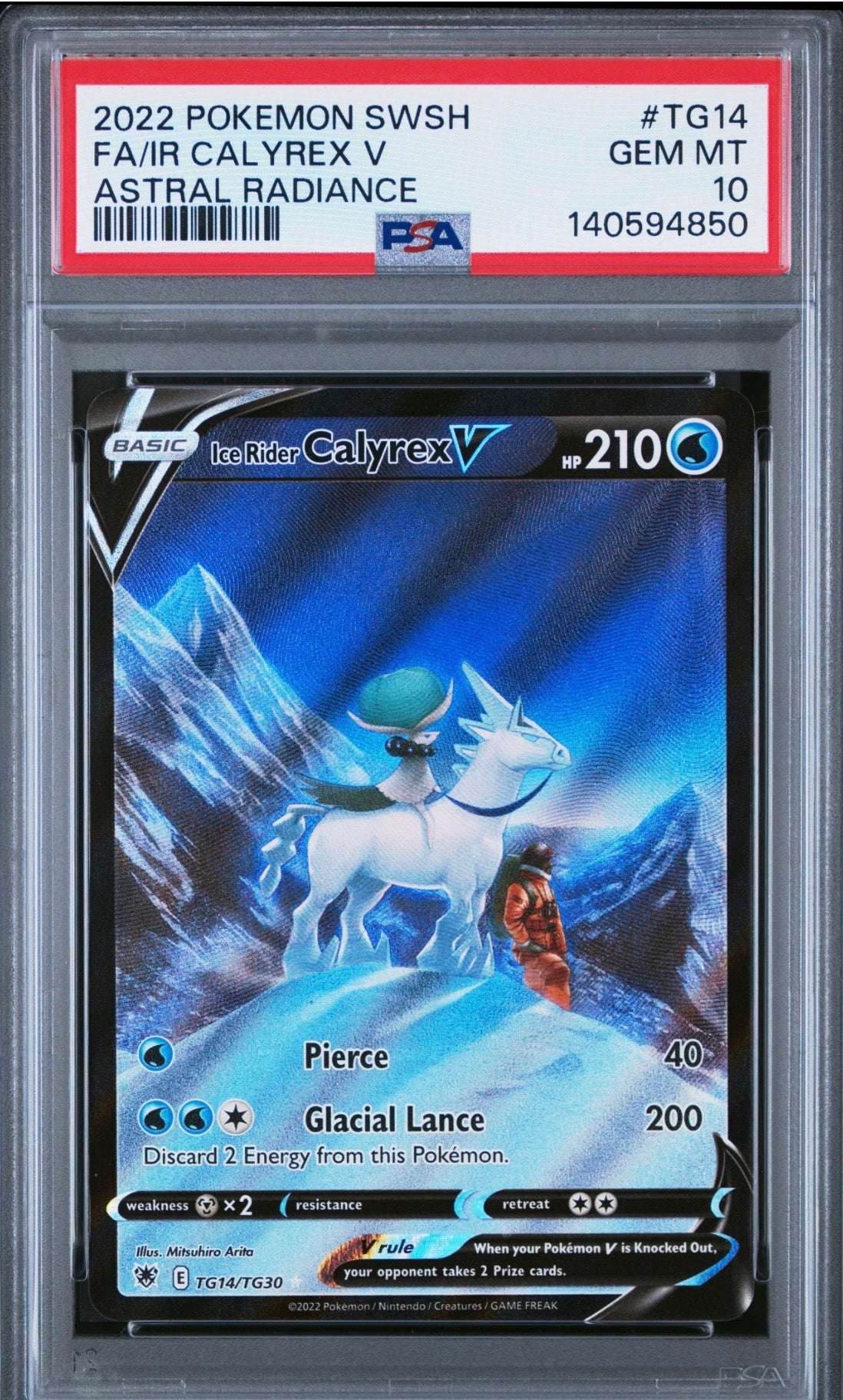 2022 Astral Radiance Calyrex V PSA 10
