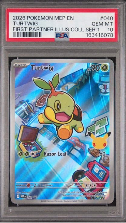 2026 First Partner Turtwig PSA 10